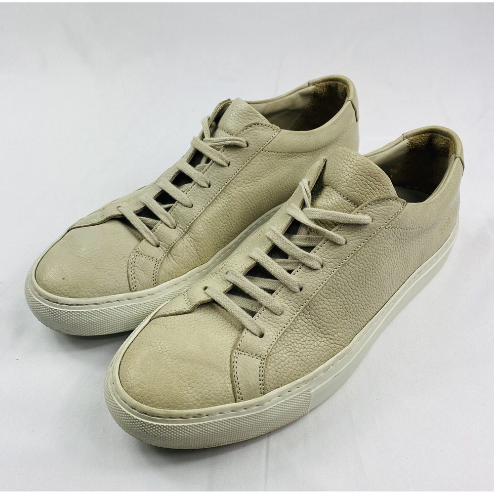Common Projects Original Achilles Low Sneakers Nude Leather 3833 Size 40